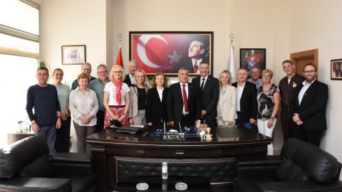 Torbalı Belediye Başkanı Mithat Tekin'e Alman ziyaretçi