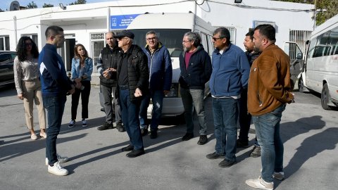 Ömer Günel, Kuşadası Şehirlerarası Otobüs Terminali’nde incelemelerde bulundu