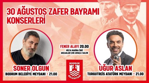 Bodrum Belediyesi'nin 30 Ağustos Zafer Bayramı kutlama programı belli oldu