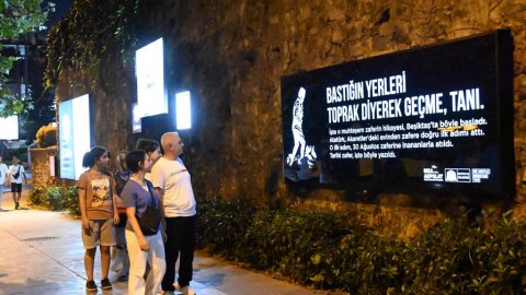 Beşiktaş Belediyesi'nden Dolmabahçe Caddesi’nde 'Bastın Yer Zafer' projesi