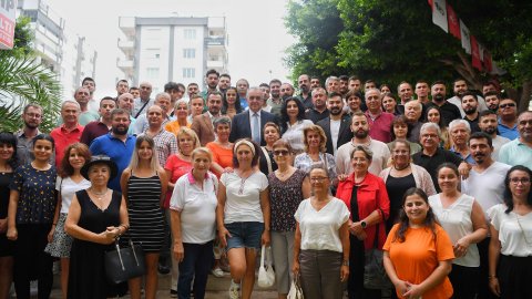 Semih Esen'in CHP Konyaaltı İlçe Başkanlığına ziyaretten kareler