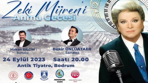 Bodrum Belediyesi'nden Sanat Güneşimiz Zeki Müren'i anma hazırlığı