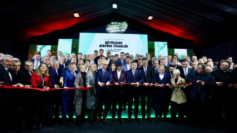 Sarıyer'de bulunan Büyükdere Fidanlığı ve Bahçıvanlık Okulu'na görkemli açılış
