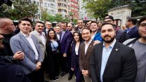 Ekrem İmamoğlu'nun Şişli Belediye Başkanı olan Emrah Şahan'a tebriz ziyaretinden kareler