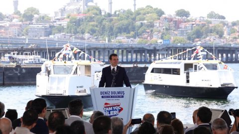 Ekrem İmamoğlu Deniz Taksilerin ardından yeni projesini hayata geçirdi: Deniz Dolmuş