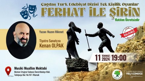 Mamak Belediye Tiyatrosu perdelerini ‘Ferhat ile Şirin’ oyunuyla açıyor