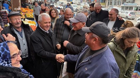 Mamak Belediye Başkanı Veli Gündüz Şahin'den esnaf ziyareti
