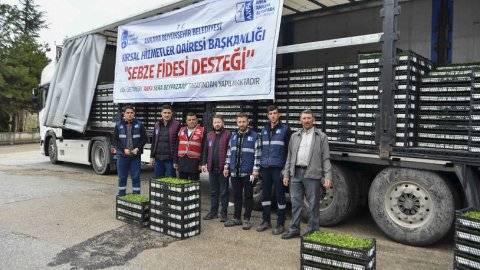 Ankara Büyükşehir Belediyesi'nden 9 bin üreticiye 10 milyon 500 bin adet fide desteği