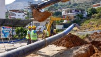 Mersin Büyükşehir Belediyesi Aydıncık'ın içme suyu altyapısını yeniliyor