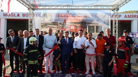 Muğla Büyükşehir Belediyesi Bodrum'da yeni itfaiye hizmet binasını hizmete aldı