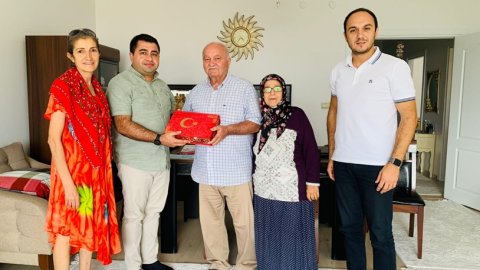 İzmit Belediyesi'nden kahraman gazimize vefa ziyareti