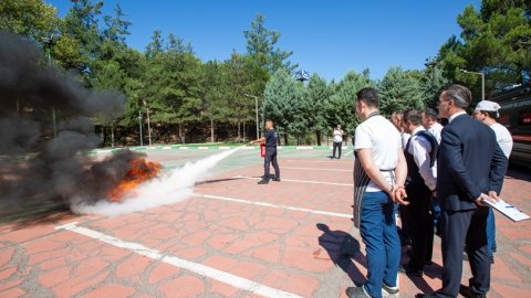 Bursa Büyükşehir Belediyesi’nden BURFAŞ tesislerinde yangın tatbikatı