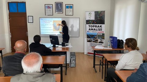 Antalya Büyükşehir Belediyesi'nin tarımsal eğitimleri sürüyor