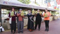 Kadınların ürettiği yöresel lezzetler Mersin Büyükşehir Belediyesi'nin Hasat Pazarı'nda