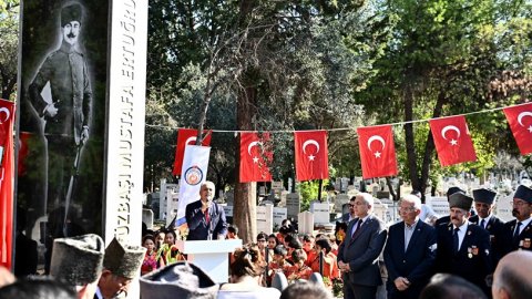 Muratpaşa Belediyesi'nden Topçu Yüzbaşı Mustafa Ertuğrul Aker'e vefa