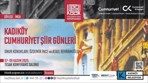 Kadıköy Belediyesi'nin Cumhuriyet Şiir Günleri başlıyor