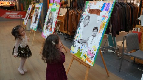 Kartal Belediyesi miniklerinden 'Çocuk Kalbimde Atatürk' sergisi