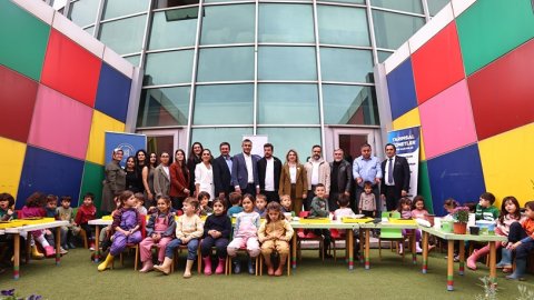 Antalya Büyükşehir Belediyesi'nden minikler için 'Bir Saksı Bir Umut' projesi