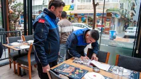 Karşıyaka Belediyesi zabıtasından işgal denetimi