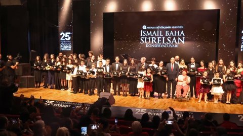 25. Uluslararası Antalya Piyano Festivali’nde genç yetenekler sahne aldı