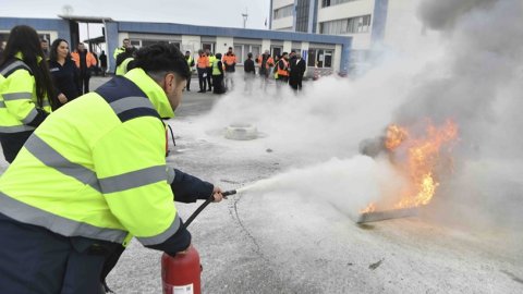 Ankara Büyükşehir Belediyesi'nden EGO personeline acil durum tatbikatı