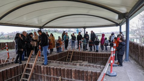 Bursa Büyükşehir Belediyesi'nden Arkeopark’ta öğrencilere zaman yolculuğu