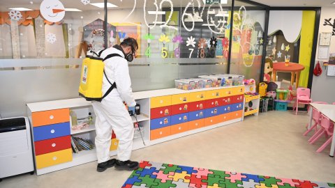 Mamak Belediyesi kreşlerinde yarıyıl tatili temizliği