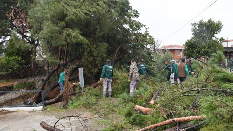Kuşadası Belediyesi ekipleri olası bir facianın önüne geçti