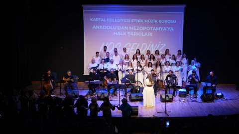 Kartal Belediyesi etnik müzik korosu performansıyla büyüledi