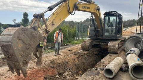 Bursa Büyükşehir Belediyesi'nden Osmangazi'de altyapı çalışması
