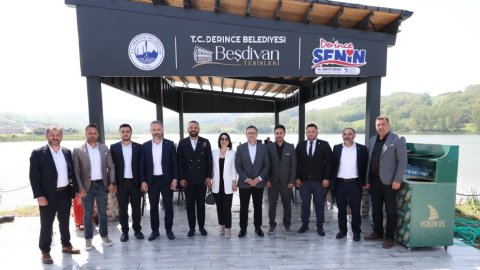 Derince Belediye Başkanı Sertif Gökçe ilçe başkanlarıyla yatırımları gezdi