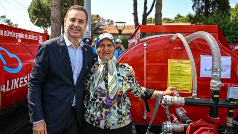 Balıkesir Büyükşehir Belediyesi'nden kırsala 50 yeni yangın tankeri