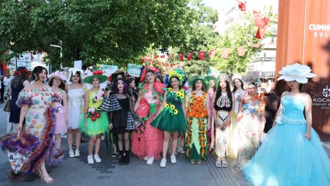 İzmit Belediyesi'nin 3. Kapanca Festivali'nin açılışından renkli görüntüler