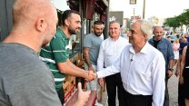 Mesut Kocagöz esnafa Temizlik Kirletmemektir kampanyasını anlattı
