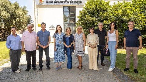 Lal Denizli'den İzmir Gazeteciler Cemiyeti’ni ziyaret