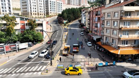 Kocaeli Büyükşehir Belediyesi'nden Santral Rampası'nda yenileme çalışması