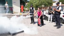 Keçiören Belediyesi'nden personeline Afet Farkındalık ve Yangınla Mücadele Eğitimi