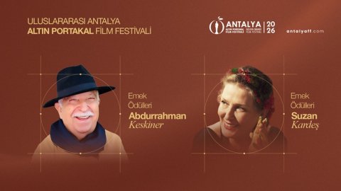 Altın Portakal’da Sinema Emek Ödülleri Abdurrahman Keskiner ve Suzan Kardeş’e verilecek