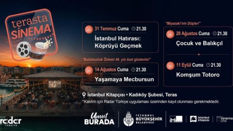 İstanbul Kitapçısı Kadıköy şubesi yaz sinemasına ev sahipliği yapacak