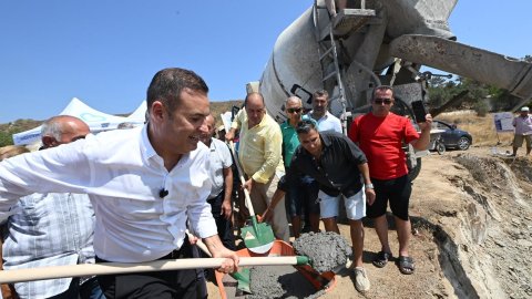 Ahmet Akın Avşa Cemevi'nin temel atma törenine katıldı