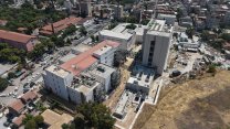 İzmir Büyükşehir'in Eşrefpaşa Hastanesi’nin yeni ek hizmet binasında inşaat çalışmaları sürüyor