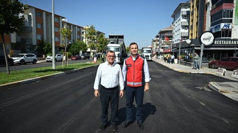 Balıkesir Büyükşehir Belediyesi Savaştepe Caddesi’ni baştan sona yeniledi