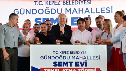Kepez Belediyesi Gündoğdu Mahallesi Semt Evi’nin temelini attı