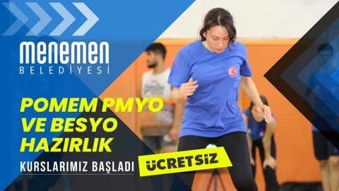 Menemen Belediyesi'nden ücretsiz POMEM ve BESYO kursu