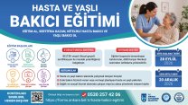 Ankara Büyükşehir Belediyesi'nden Hasta ve Yaşlı Bakıcı Eğitimi
