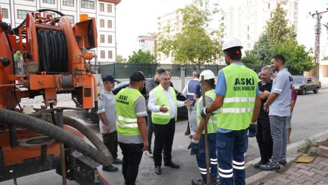 ASKİ merkez  ilçelerde 600 kilometrelik kanalizasyon hattını temizledi