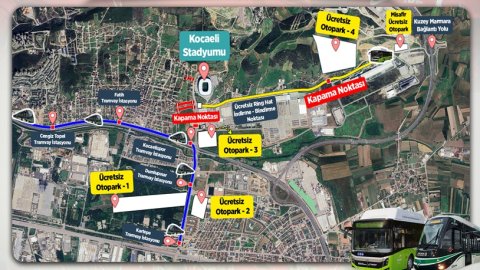 Kocaeli Büyükşehir Türkiye - Fransa maçı öncesi ulaşım planını hazırladı