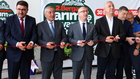 2. Bergama Tarım ve Hayvancılık Fuarı törenle açıldı