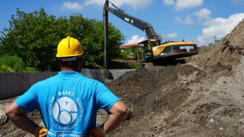 BASKİ'den Ortaca Mahallesi'nde altyapı çalışması