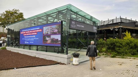 Ankara Büyükşehir Belediyesi'nden metro istasyonu ve alt geçitte kanopi çalışması